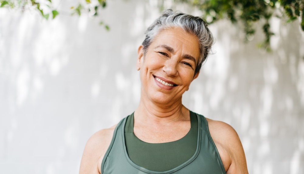woman smiling
